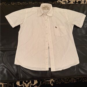 Men’s Small Abercrombie & Fitch Striped Button-down Shirt: Like New Condition